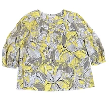 Worthington Pullover Blouse Women’s 14 Career Peasant Top Soft Flow Lightweight