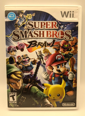 Super Smash Bros. Brawl Nintendo Wii 2008 Complete CIB Tested and Working