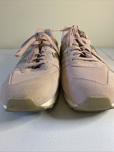 Zapatillas bajas V2 con logotipo de marca New Balance WL 996 US 11 rosa/dorado - Imagen 10 de 12