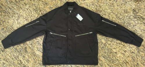 EMPORIO ARMANI $675 Mens BLOUSON JACKET Full Zip Black Size 50-56 AUTHENTIC NEW image 3