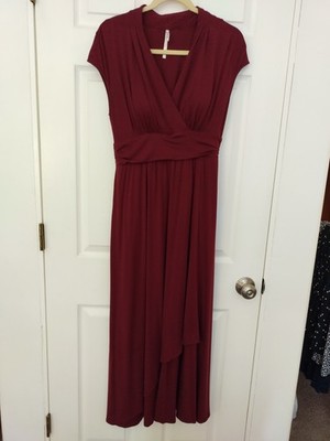 Soma Plum Maxi Bra Dress with Pockets, New without Tags, Size M
