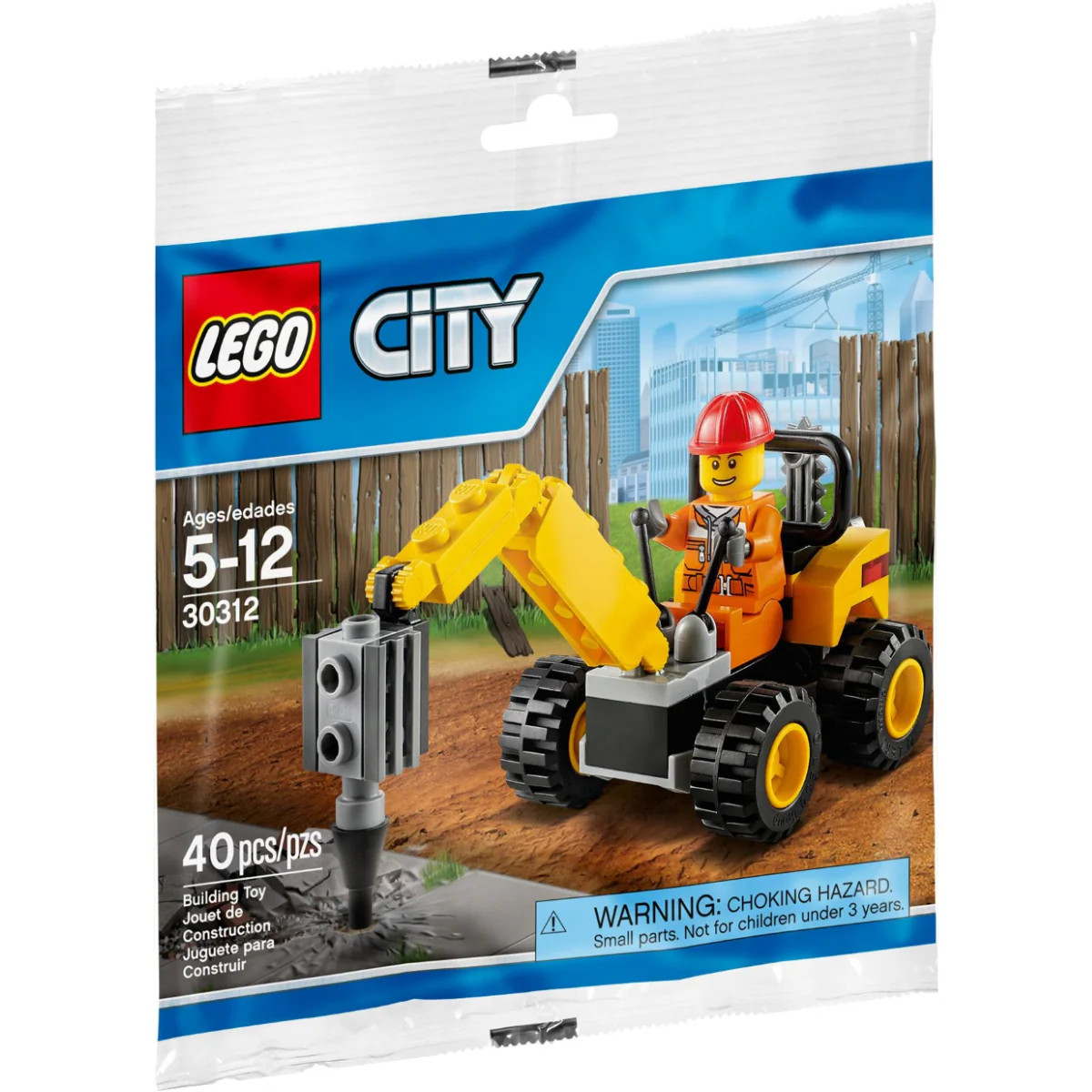 LEGO [City] - Demolition Driller Building Set - Construction Series (30312)