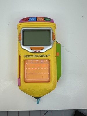 Vintage 2010 VTECH FOLLOW ME WRITER Electronic Learning Toy Tested WATCH VIDEO