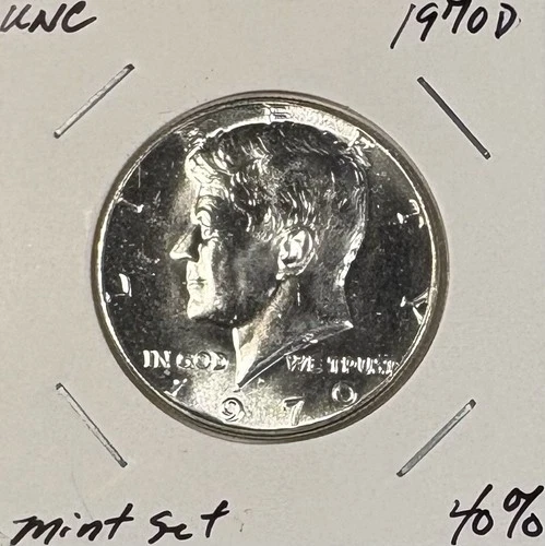 1970 D JFK Half Dollar UNC 40% Silver