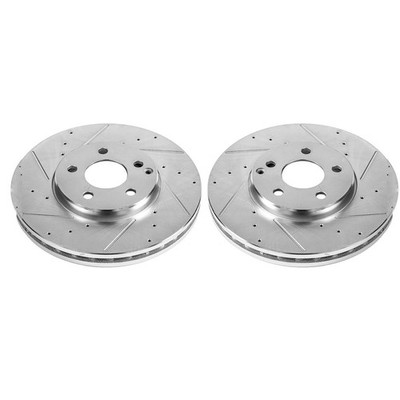 EBR684XPR Powerstop Brake Discs 2-Wheel Set Front AWD  for MB Mercedes E Class