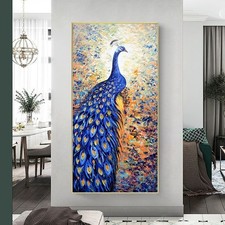 Colorful Peacock Canvas Painting Canvas Wall Art Print Mural Poster Wall Picture