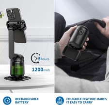 360  Rotation Auto Face Tracking Tripod w/ Remote Portable Pocket Phone Holder S