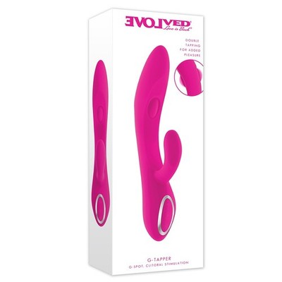 Evolved G-Tapper G-Spot Clitoral Stimulation Vibrator Pink - Double-Tapping Vibe