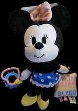 Disney * Baby Minnie Mouse * On The Go Activity Plush For Baby Stroller/Car Seat