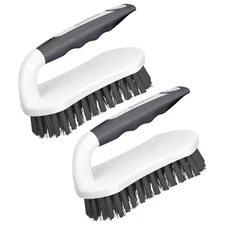 5.9 In. Stiff Bristles Scrub Brushes for Shower, Bathroom, Carpet, Kitchen and B