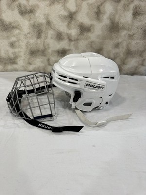 Bauer White Helmet With Mask Size S/P