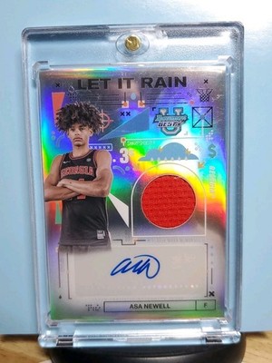 2024-25 Bowman Best Asa Newell ''Let It Rain'' Player-Worn Patch Auto 