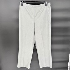Alfred Dunner Women's Gray Elastic Waist Pull On Pants Size 12 Polyester