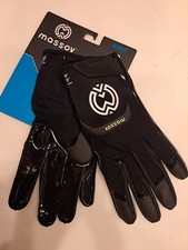 Massov EVO2 Mens Adult Football Glove, Jet Black M
