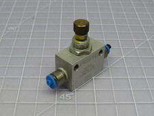 LOT OF 6 FESTO GR-1/8-B 151215 S008 FLOW CONTROL VALVES T180369