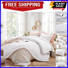 King Size Comforter Set - 3 Pieces Reversible Comforters King Size, Lightweig...
