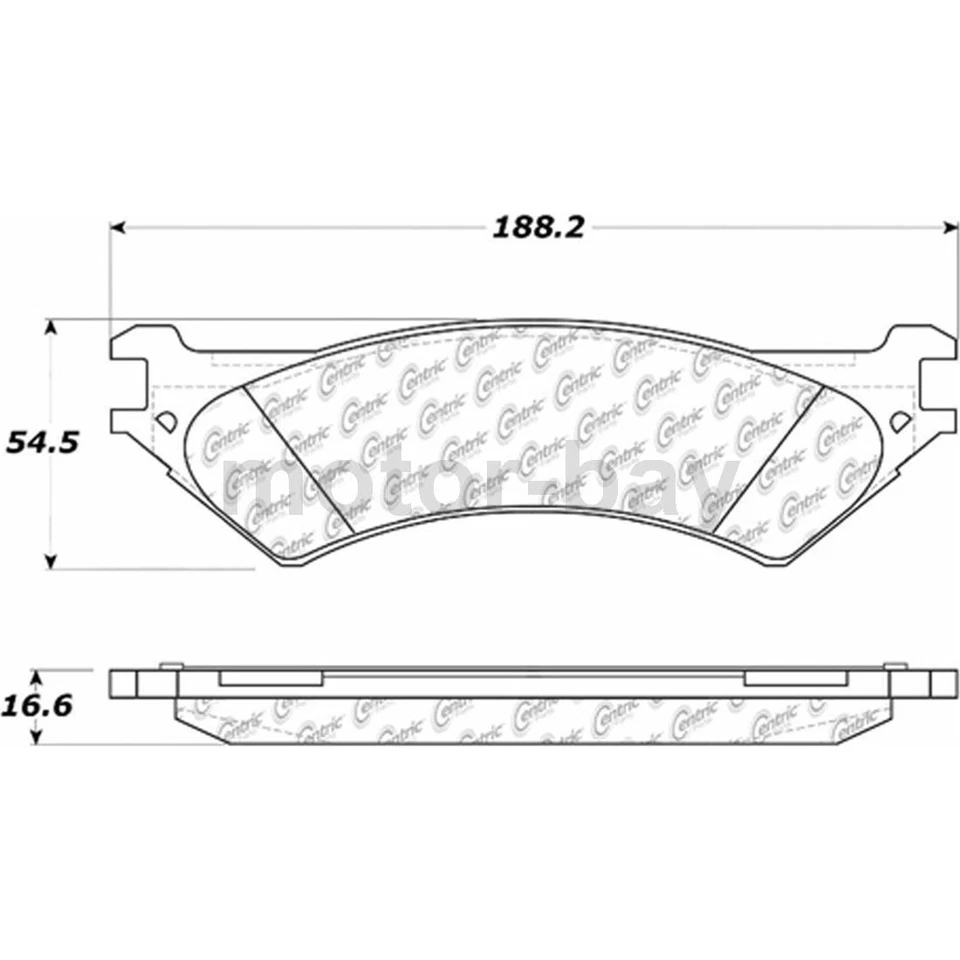 Pastillas de freno delanteras traseras para Ford E-350 Super Duty 2007 2006 2005 2004 2003 2002 Foto 3 de 4