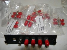 Lot of 7 Pair   - ST single and dual core fiber optic plug connection adapter