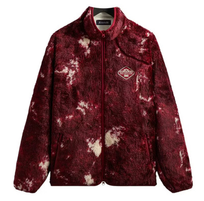 Kith x Columbia Ice Dye Sherpa Harper Jacket Verge Red Fur Size XL