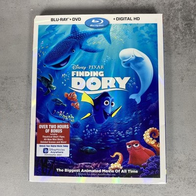 Finding Dory (Blu-ray/DVD, 2-Disc Set + Digital HD) NEW w/slipcover