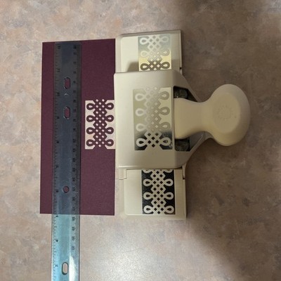 MARTHA STEWART LARGE DEEP EDGE PUNCH TRELLIS LOOP TRIM SCRAPBOOKING CARD MAKING