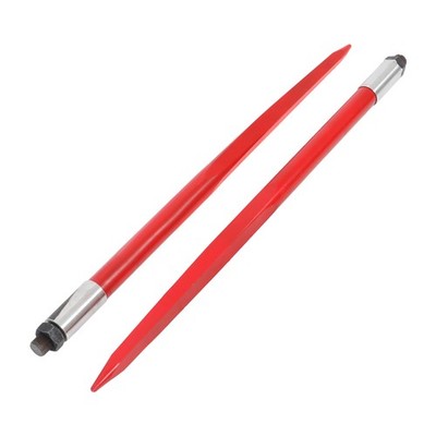 For Tractors Loaders 2pcs Hay Bale Spear 39'' 3000 lbs Capacity Spike Fork