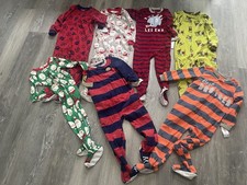 Lot Of Boys Carter  s Pajamas One Piece-size 5/5t New
