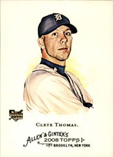 2008 Topps Allen and Ginter #209 Clete Thomas RC - Rookie Card Detroit ID:69951. rookie card picture