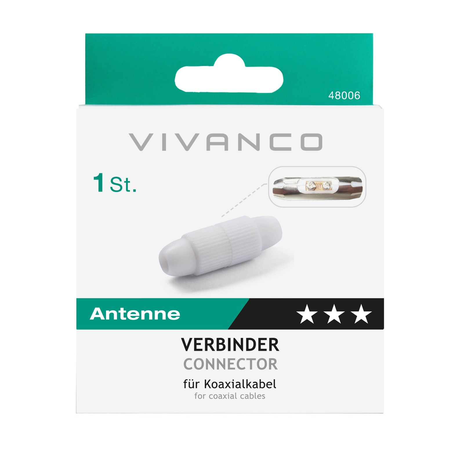 Thumbnail - Vivanco Verbinder Für Koaxialkabel