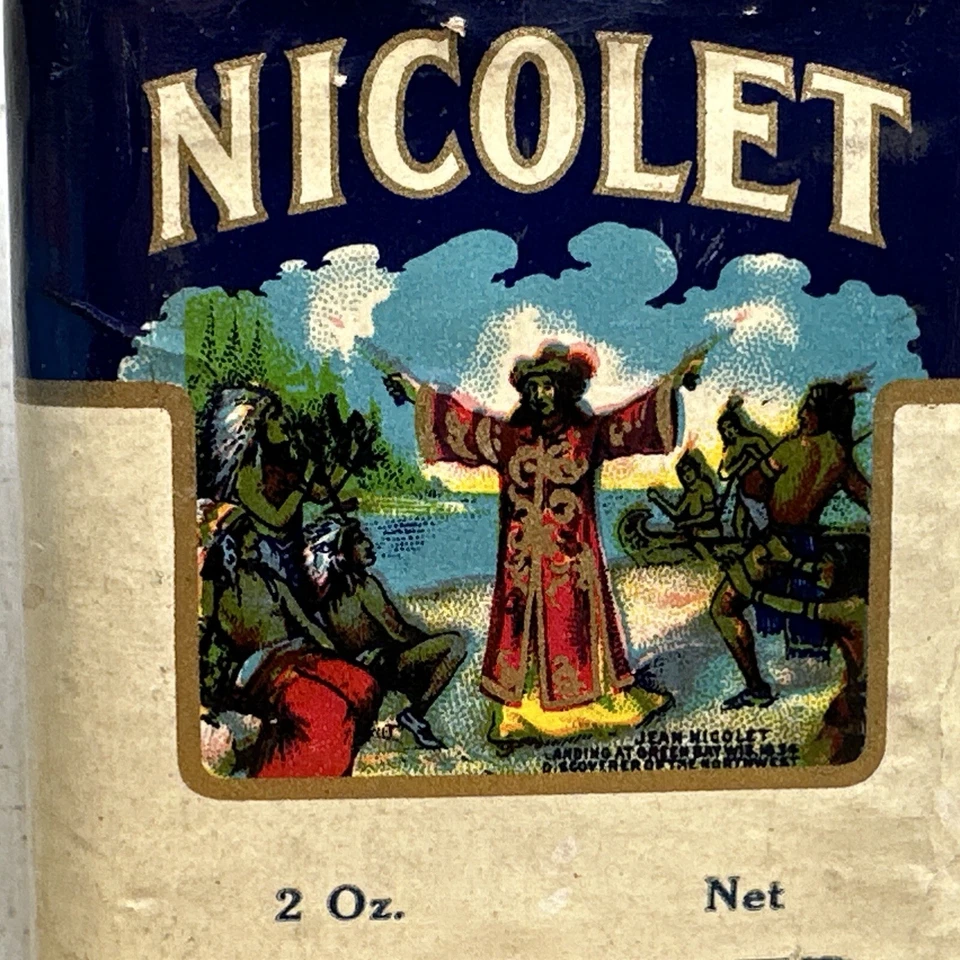 Vintage Nicolet Spice Tin - Pepper -Frank Schilling Co Green Bay WI Advertising - Image 2 of 4