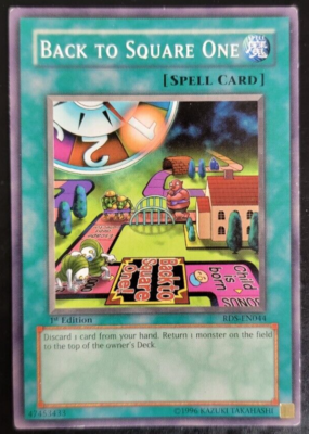 the back of a yugioh card EE3-JP104 - Yugioh - Japanese - Back to Square One