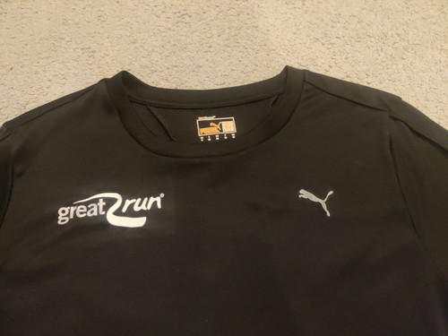 Camiseta negra Puma Great Run para mujer para correr entrenamiento físico - USADA UNA VEZ - Imagen 3 de 5