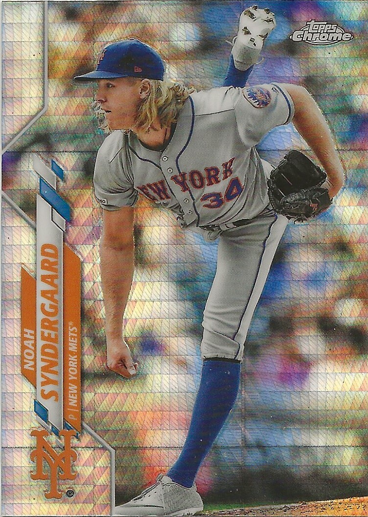 2020 Topps Chrome Refractor Prism #58 Noah Syndergaard New York