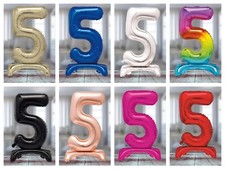 5th birthday air filled free standing party balloons. 5th birthday decorations