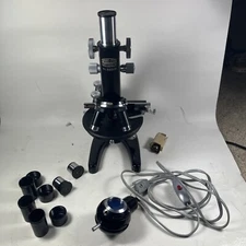 Zeiss Winkel 88968 Monocular Microscope in Original Oak Locking Case + Lenses