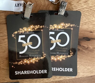 Berkshire Hathaway Annual Shareholders Meeting Credentials Passes Misc Years