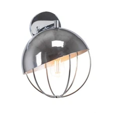 Toltec Neo 1 Light Wall Sconce III, Chrome w/Amber LED Bulb - 1514-CH-LED18C