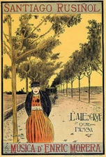 SANTIAGO RUSINOL L'ALEGRIA QUE PASSA CLOWN THEATER PLAY VINTAGE POSTER REPRO