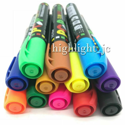 12 Stk. Whiteboard Marker Whiteboardstifte Fenstermarker abwaschbar bunt 2-5mm - Bild 4 von 7