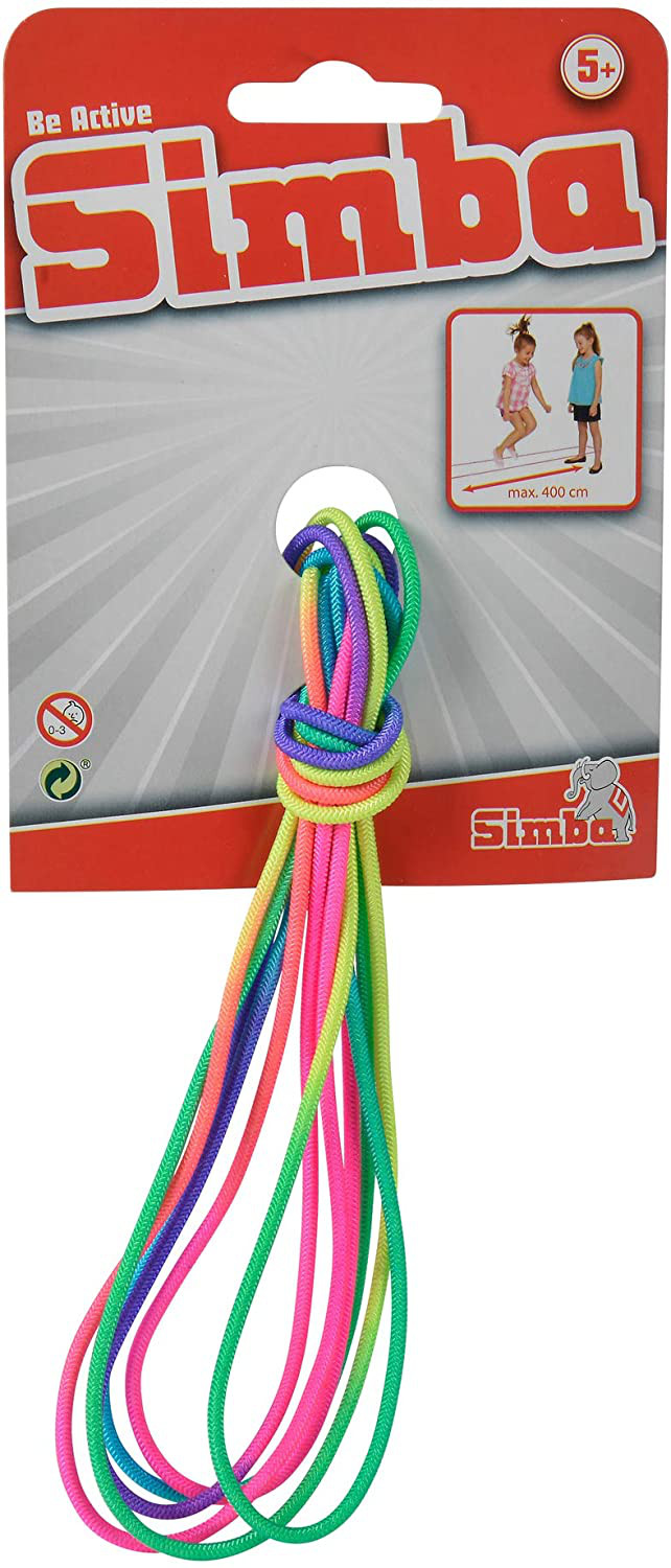 Simba 107302096 Киндершпиль Hüpfgummi Länge, 400 см, Gummi-Твист для жевательной резинки Hüpfspiele