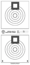 (50) IBS300BR 300 Yard Bench Rest Targets, Black on Heavy Paper, 12" x 24"