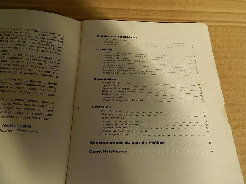 MANUALE USO MANUT. ORIGINALE 1967 VOLVO PENTA 150 B 200 AQUAMATIC SPEEDBOAT - Immagine 2 di 4