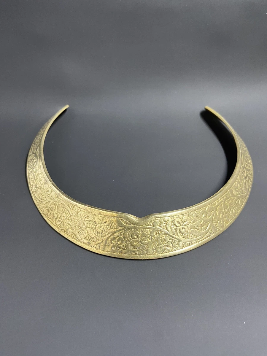 Brass collar necklace sale