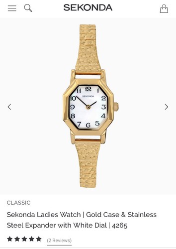 Sekonda Ladies Watch (4265) gold bracelet mother of pearl face - new in box