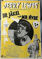 JERRY LEWIS INSANELY RARE ORIG. 1972-R SWEDISH "THE NUTTY PROFESSOR" POSTER!!!!!
