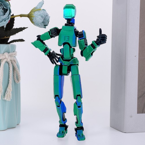 13cm 3D Printing Multi-Jointed Movable Robot Mannequin Toys Home Desk Decoration - Photo 23/32