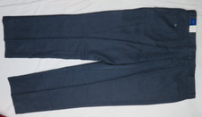 TOWNCRAFT PENNEYS MENS 44X33 DRESS PANTS CHARCOAL HEATHER RELAX FLAT VTG NEW NWT