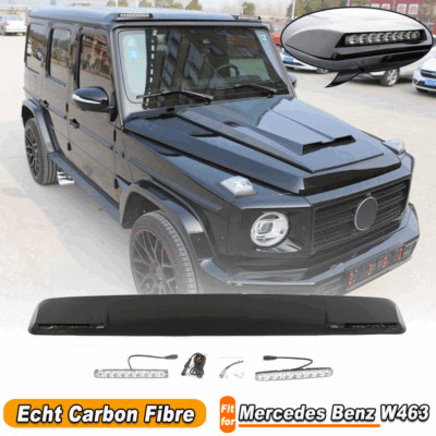 Carbon Frontspoiler Dachspoiler Lippe Passt für Mercedes W464 W463 G550 G63 AMG