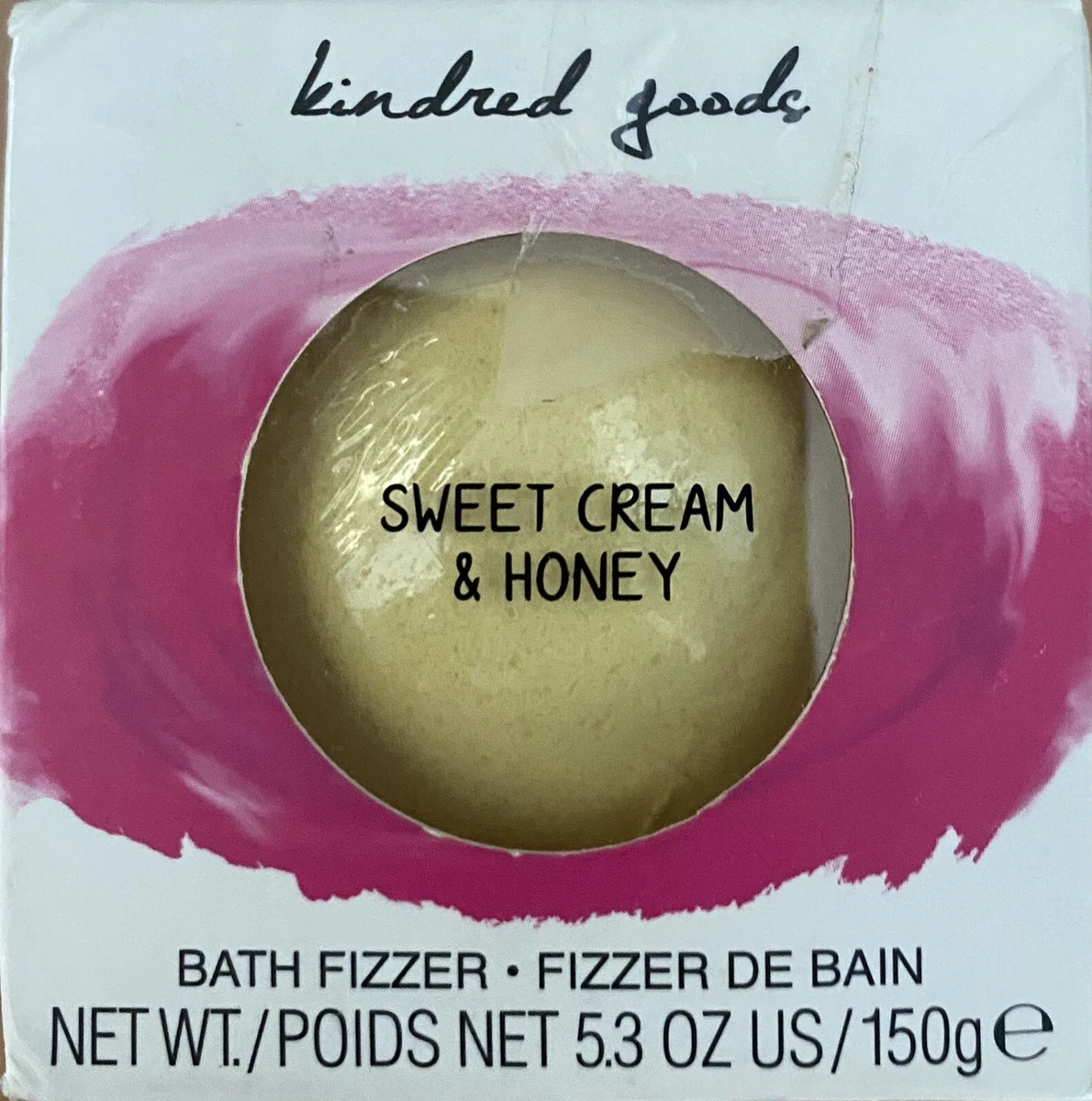 Kindred Goods Sweet Cream Honey Bath Fizzer Bomb New In Box eBay