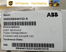 ABB FS300R12KE3/AGDR-72C Drive Board + IGBT Board New Expedited Shipping